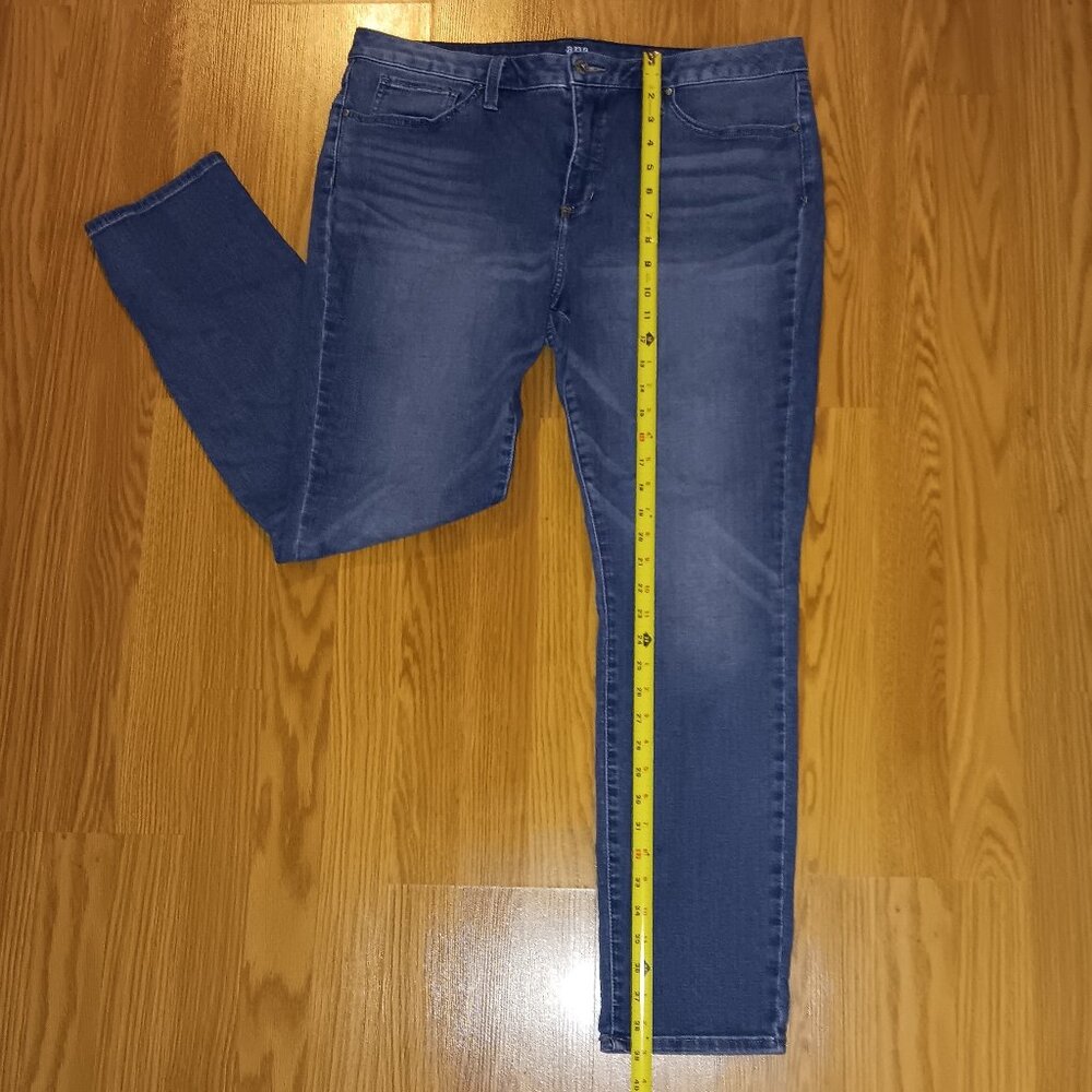 a.n.a Jeans Medium Wash High Rise Skinny Curvy Stretch Plus Size 16